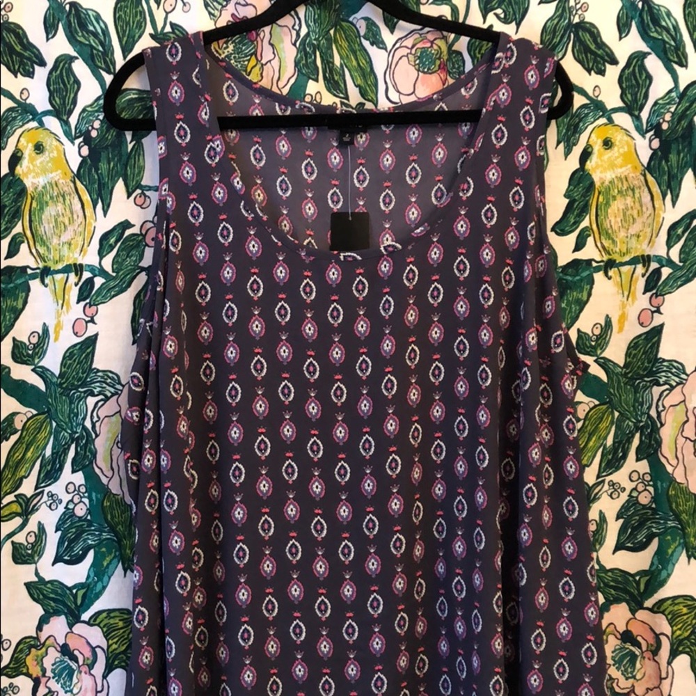 NWT Torrid Paisley/Geometric Print Tank